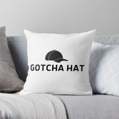 Gotcha Hat Jake Paul Funny Throw Pillow Official Jake Paul Merch