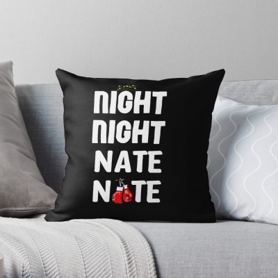 Jake Paul Vs Nate Robinson (Night Night Nate Nate) Throw Pillow Official Jake Paul Merch