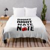 Jake Paul Vs Nate Robinson (Night Night Nate Nate) Balck Throw Blanket Official Jake Paul Merch