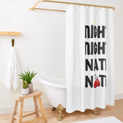 Jake Paul Vs Nate Robinson (Night Night Nate Nate) Balck Shower Curtain Official Jake Paul Merch