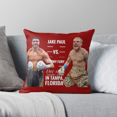 Hot Arrival Jake Paul Vs Tommy Fury Throw Pillow